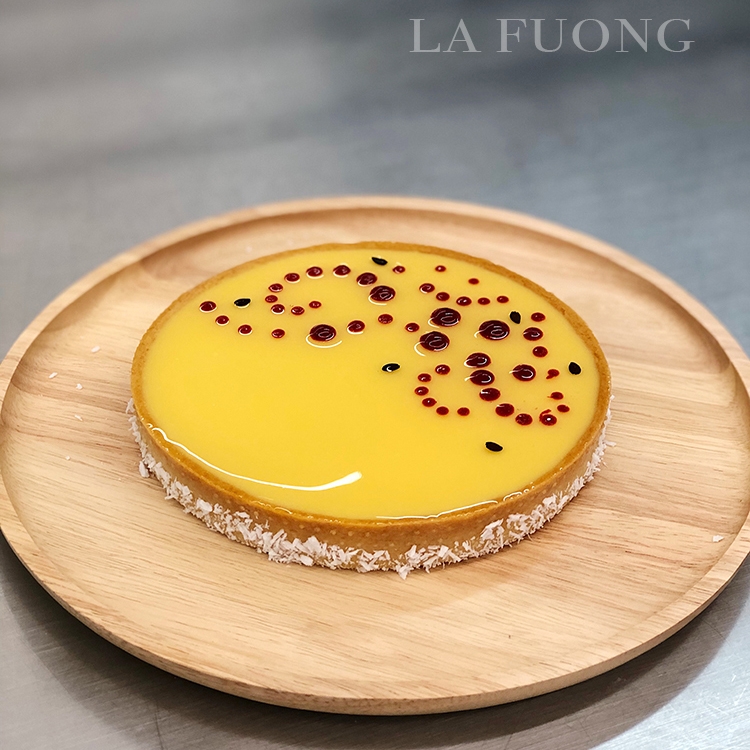 Tart chanh leo & quả phúc bồn tử