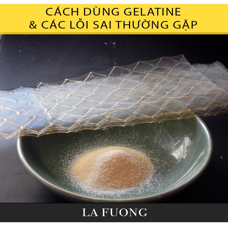 Cách dùng GELATINE & các lỗi sai thường gặp